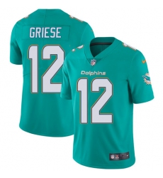 Youth Nike Miami Dolphins #12 Bob Griese Elite Aqua Green Team Color NFL Jersey
