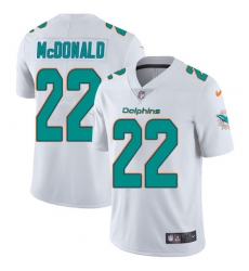 Youth Nike Miami Dolphins #22 T.J. McDonald Elite White NFL Jersey