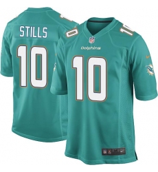 Youth Nike Miami Dolphins #10 Kenny Stills Game Aqua Green Team Color NFL Jersey