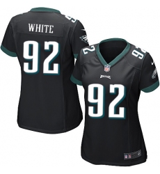 Women's Nike Philadelphia Eagles #92 Reggie White Game Black Alternate NFL Jersey