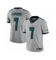 Women's Philadelphia Eagles #7 Ron Jaworski Limited Silver Inverted Legend Football Jersey