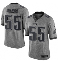 Men's Nike Philadelphia Eagles #55 Brandon Graham Limited Gray Gridiron NFL Jersey