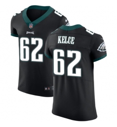 Men's Nike Philadelphia Eagles #62 Jason Kelce Black Alternate Vapor Untouchable Elite Player NFL Jersey