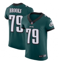 Men's Nike Philadelphia Eagles #79 Brandon Brooks Midnight Green Team Color Vapor Untouchable Elite Player NFL Jersey