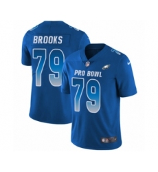 Youth Nike Philadelphia Eagles #79 Brandon Brooks Limited Royal Blue NFC 2019 Pro Bowl NFL Jersey
