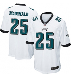 Men's Nike Philadelphia Eagles #25 Tommy McDonald Game White NFL Jersey