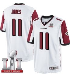 Youth Nike Atlanta Falcons #11 Julio Jones White Super Bowl LI 51 Vapor Untouchable Limited Player NFL Jersey