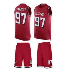 Men's Nike Atlanta Falcons #97 Grady Jarrett Limited Red Tank Top Suit NFL Jersey