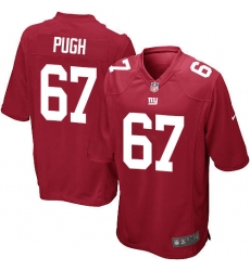 Men's Nike New York Giants #67 Justin Pugh Game Red Alternate NFL Jersey