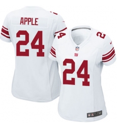 Women's Nike New York Giants #24 Eli Apple Game White NFL Jersey