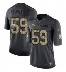 Youth Nike New York Giants #59 Devon Kennard Limited Black 2016 Salute to Service NFL Jersey