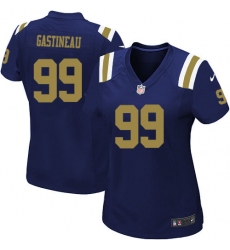 Women's Nike New York Jets #99 Mark Gastineau Elite Navy Blue Alternate NFL Jersey