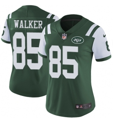 Women's Nike New York Jets #85 Wesley Walker Elite Green Team Color NFL Jersey