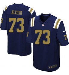 Men's Nike New York Jets #73 Joe Klecko Game Navy Blue Alternate NFL Jersey