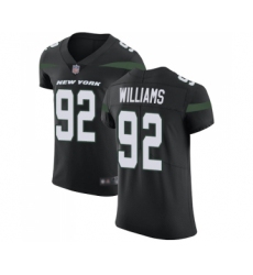 Men's New York Jets #92 Leonard Williams Black Alternate Vapor Untouchable Elite Player Football Jersey