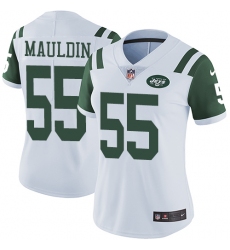 Women's Nike New York Jets #55 Lorenzo Mauldin Elite White NFL Jersey