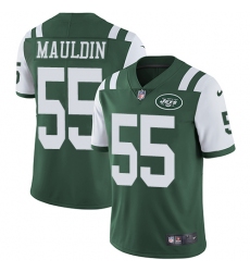 Youth Nike New York Jets #55 Lorenzo Mauldin Elite Green Team Color NFL Jersey