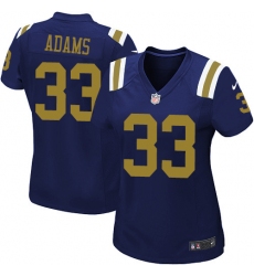 Women's Nike New York Jets #33 Jamal Adams Game Navy Blue Alternate NFL Jersey