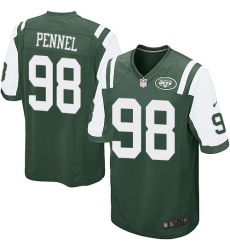 Men's Nike New York Jets #98 Mike Pennel Game Green Team Color NFL Jersey