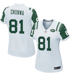 Women's Nike New York Jets #81 Quincy Enunwa Game White NFL Jersey