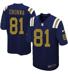 Youth Nike New York Jets #81 Quincy Enunwa Elite Navy Blue Alternate NFL Jersey