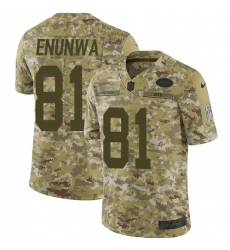 Youth Nike New York Jets #81 Quincy Enunwa Limited Camo 2018 Salute to Service NFL Jersey