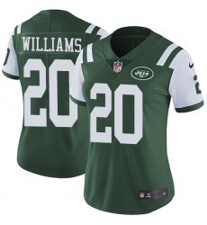 Women's Nike New York Jets #20 Marcus Williams Elite Green Team Color NFL Jersey