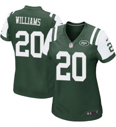Women's Nike New York Jets #20 Marcus Williams Game Green Team Color NFL Jersey