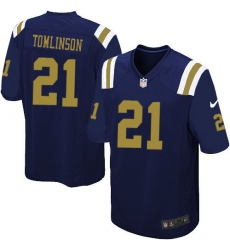 Men's Nike New York Jets #21 LaDainian Tomlinson Game Navy Blue Alternate NFL Jersey