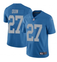 Youth Nike Detroit Lions #27 Glover Quin Elite Blue Alternate NFL Jersey