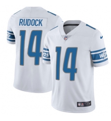 Youth Nike Detroit Lions #14 Jake Rudock Limited White Vapor Untouchable NFL Jersey