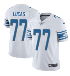 Youth Nike Detroit Lions #77 Cornelius Lucas Limited White Vapor Untouchable NFL Jersey