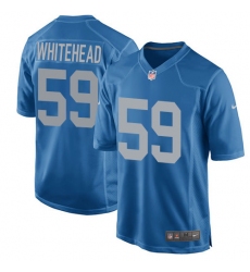 Men's Nike Detroit Lions #59 Tahir Whitehead Game Blue Alternate NFL Jersey