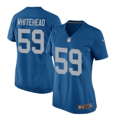 Women's Nike Detroit Lions #59 Tahir Whitehead Game Blue Alternate NFL Jersey