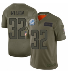 Women's Detroit Lions #32 Tavon Wilson Limited Camo 2019 Salute to Service Football Jersey
