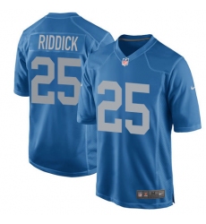 Men's Nike Detroit Lions #25 Theo Riddick Game Blue Alternate NFL Jersey