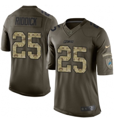 Youth Nike Detroit Lions #25 Theo Riddick Elite Green Salute to Service NFL Jersey