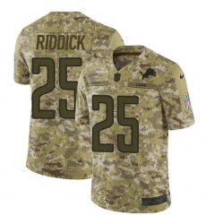 Youth Nike Detroit Lions #25 Theo Riddick Limited Camo 2018 Salute to Service NFL Jersey