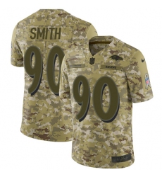 Men's Nike Baltimore Ravens #90 Za'Darius Smith Limited Camo 2018 Salute to Service NFL Jersey
