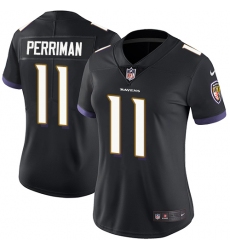 Women's Nike Baltimore Ravens #11 Breshad Perriman Elite Black Alternate NFL Jersey