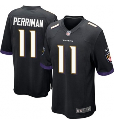Youth Nike Baltimore Ravens #11 Breshad Perriman Game Black Alternate NFL Jersey