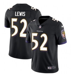 Youth Nike Baltimore Ravens #52 Ray Lewis Elite Black Alternate NFL Jersey