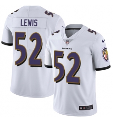 Youth Nike Baltimore Ravens #52 Ray Lewis Elite White NFL Jersey