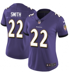 Women's Nike Baltimore Ravens #22 Jimmy Smith Elite Purple Team Color NFL Jersey