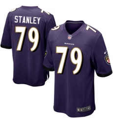 Youth Nike Baltimore Ravens #79 Ronnie Stanley Game Purple Team Color NFL Jersey
