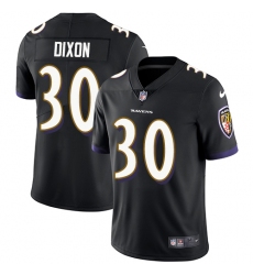 Youth Nike Baltimore Ravens #30 Kenneth Dixon Elite Black Alternate NFL Jersey