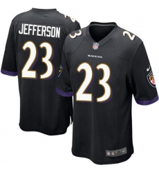 Youth Nike Baltimore Ravens #23 Tony Jefferson Game Black Alternate NFL Jersey