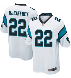 Men's Nike Carolina Panthers #22 Christian McCaffrey Game White NFL Jersey