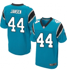 Men's Nike Carolina Panthers #44 J.J. Jansen Elite Blue Alternate NFL Jersey