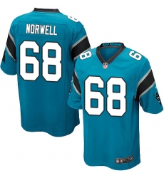 Men's Nike Carolina Panthers #68 Andrew Norwell Game Blue Alternate NFL Jersey